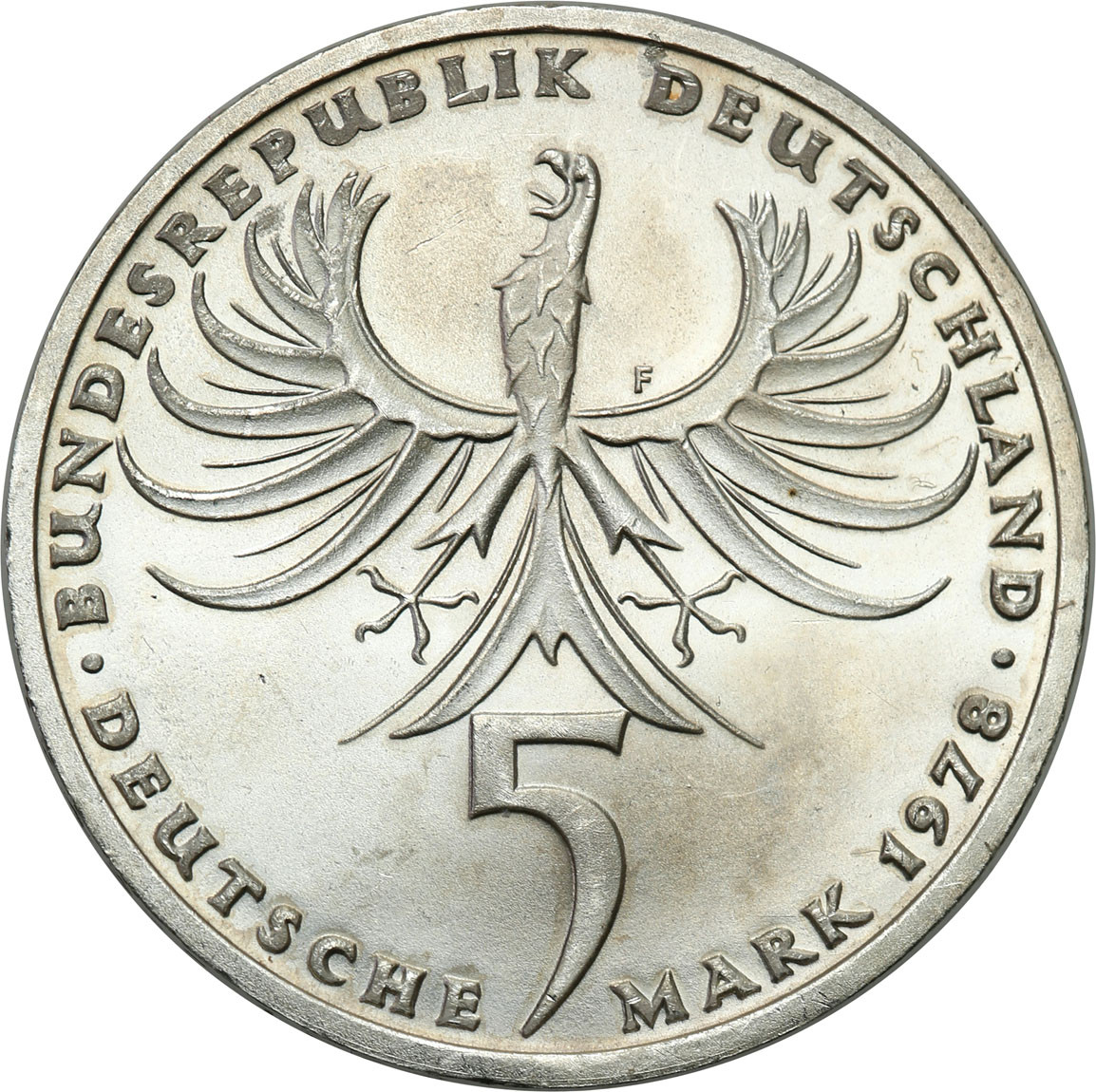 Niemcy, RFN. 5 marek 1978 F, Stuttgart, Balthasar Neumann